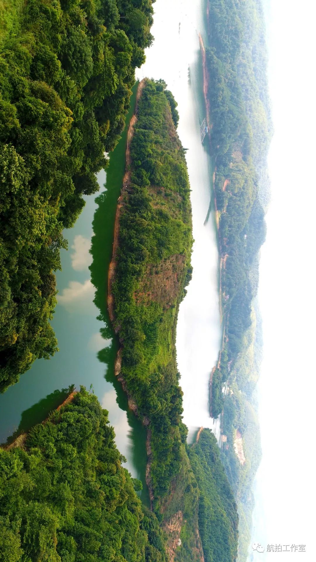 航拍龙川县贝岭镇石马村壮丽山河