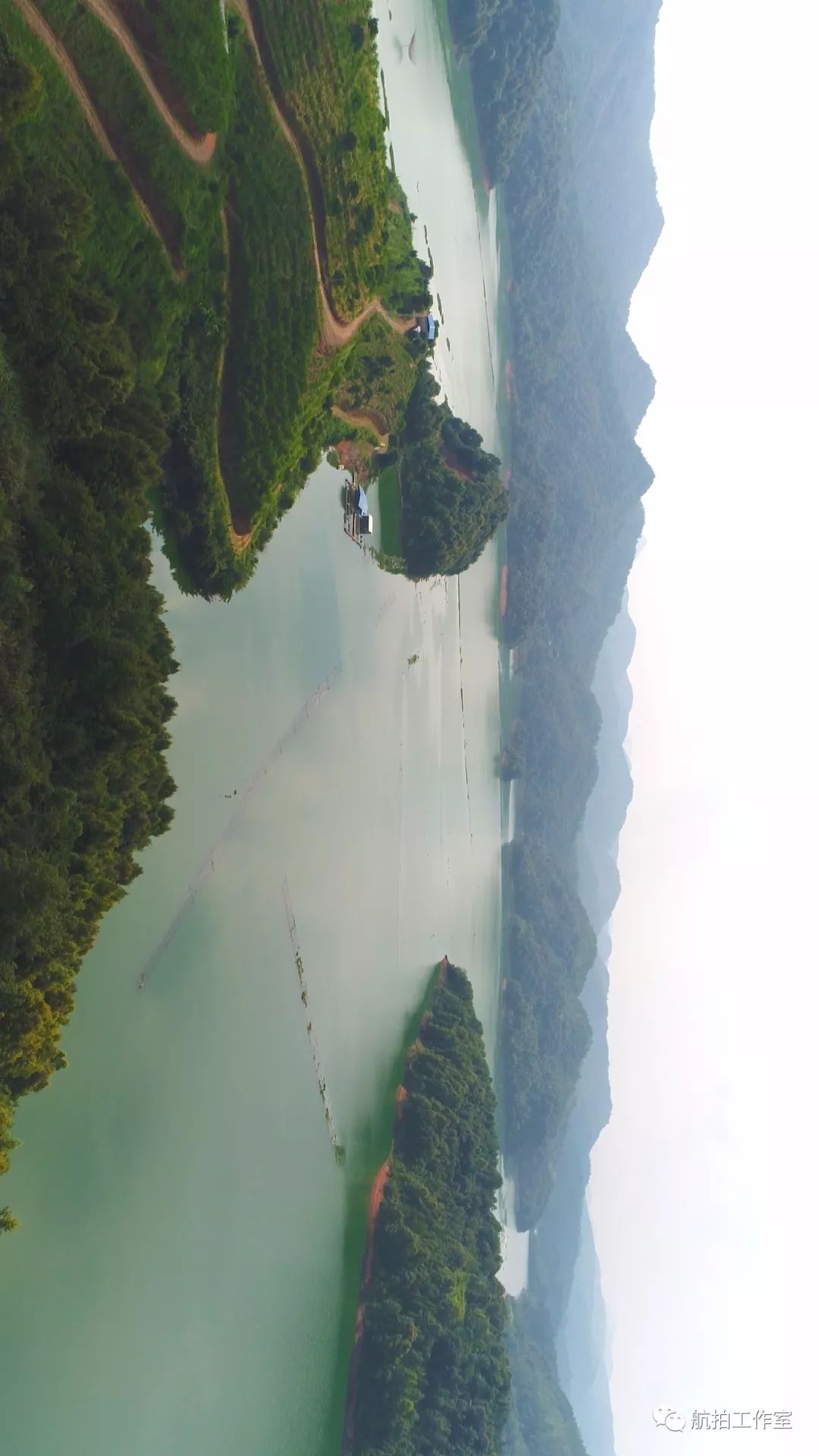 航拍:龙川县贝岭镇石马村壮丽山河_河源市