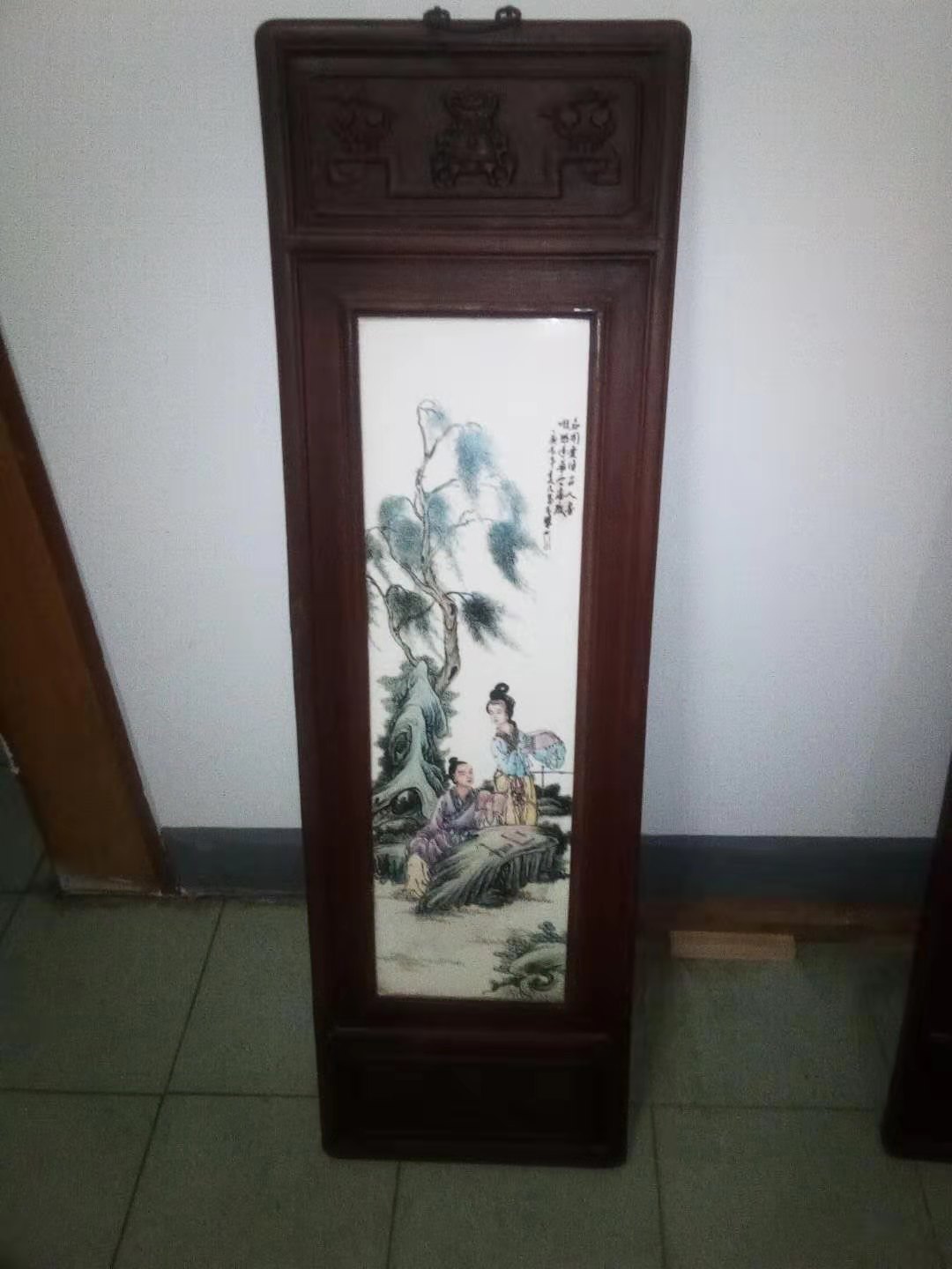 精品赏析—王大凡琴棋书画瓷板画