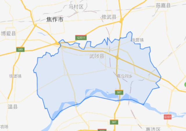 武陟县乡镇地图图片