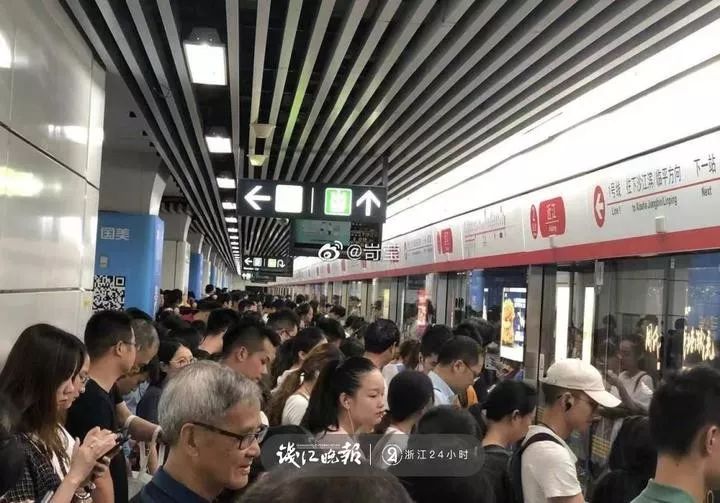 杭州地铁1号线今早挤爆,真相来了