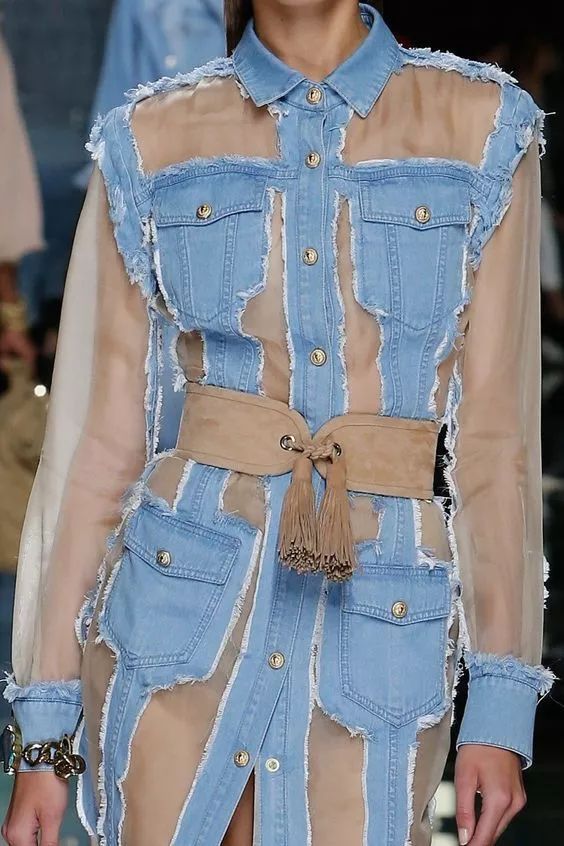 牛仔面料肌理改造