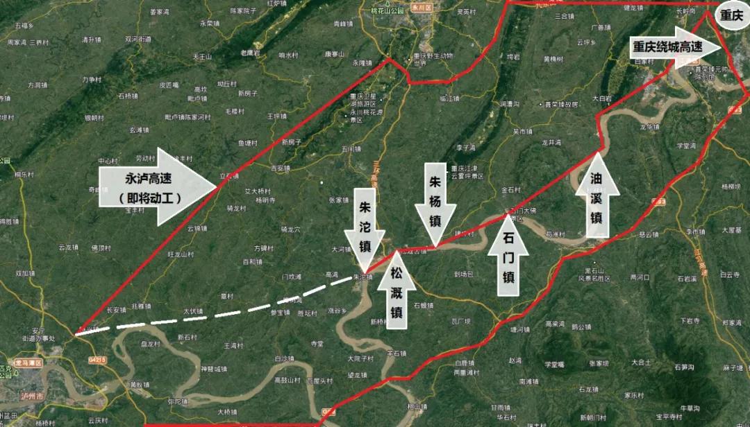 江泸高速·年底开工,重庆江津到泸州距离最短的高速公路