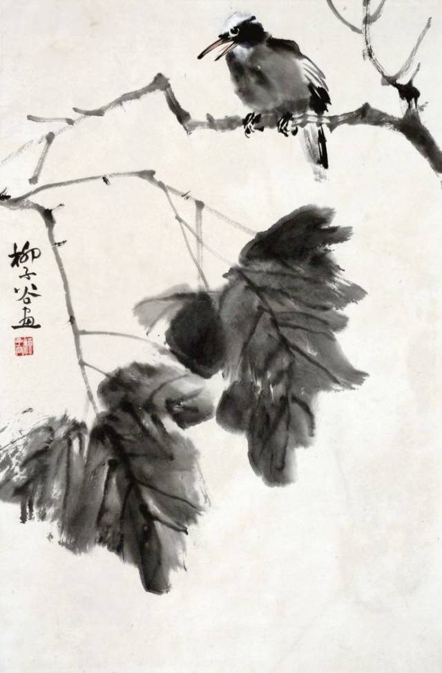 柳子谷画竹