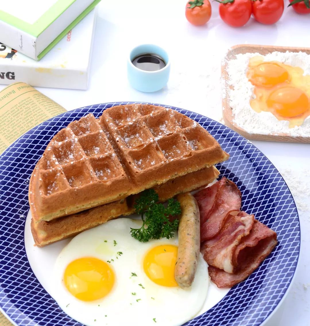 0688抢pancakeday松饼假日双人餐烤鸡胸凯撒色拉迷迭香鸡腿肉杂莓