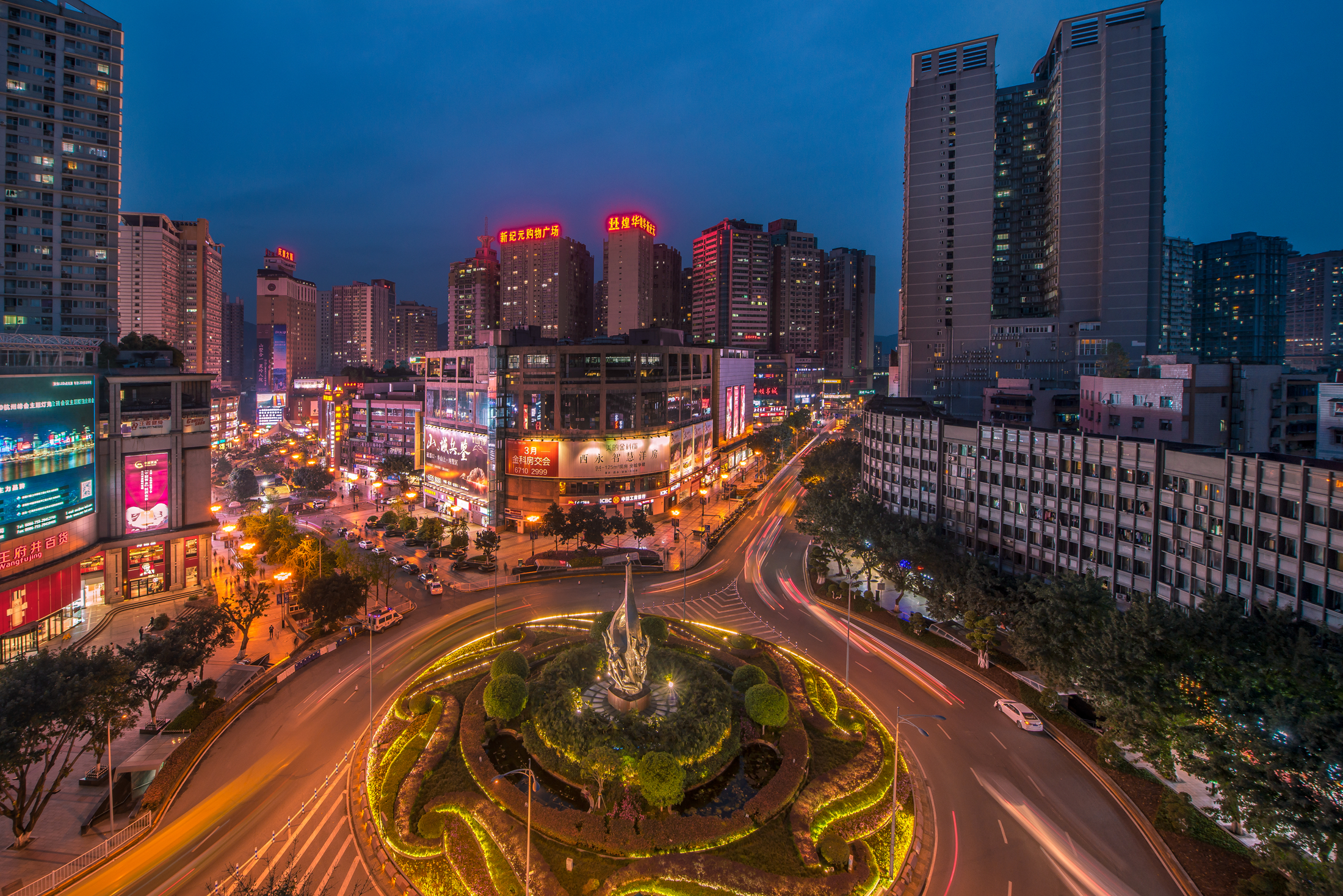 沙坪坝区夜景图片