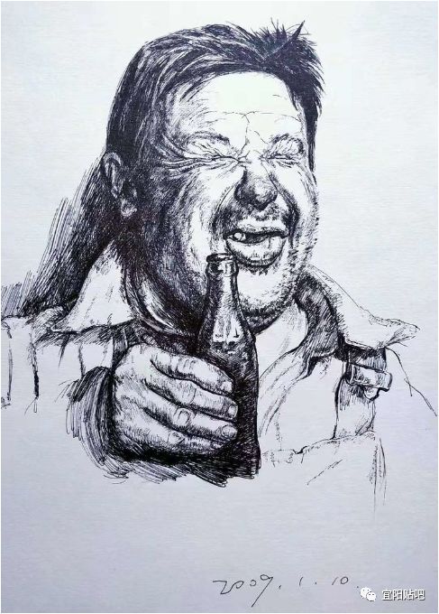 老家宜阳艺术人生画家王光辉钢笔画欣赏