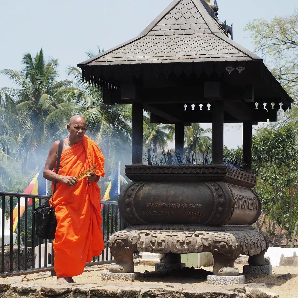 斯里兰卡涨知识咦僧人穿着不同颜色的僧袍原来有这些区别