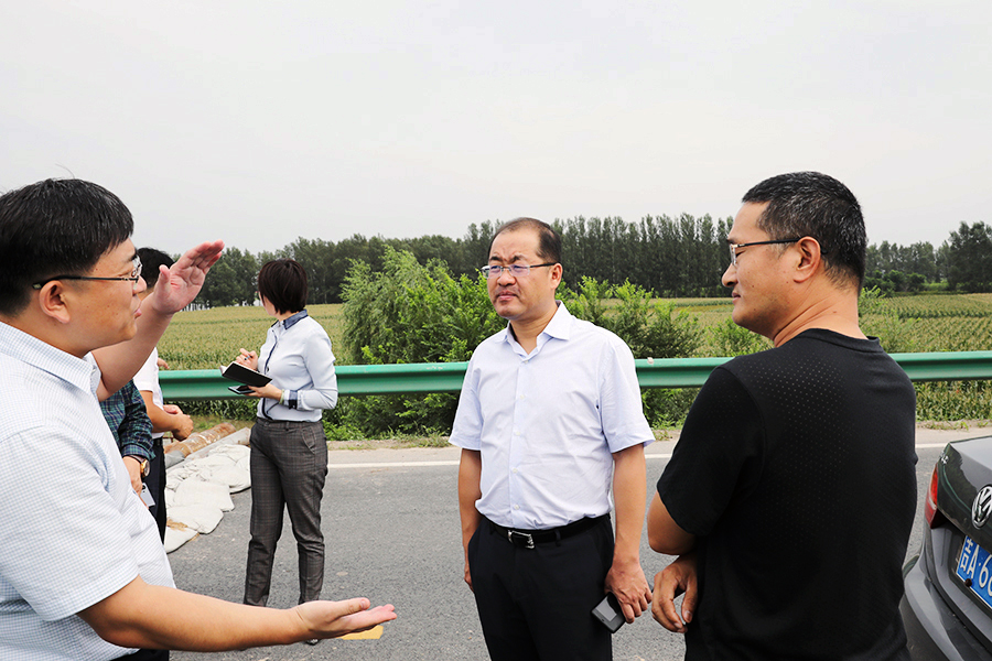 县长孙宁检查指导城市防洪排涝工作