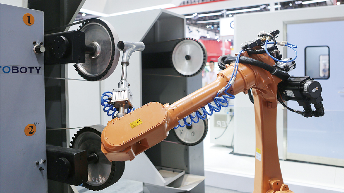 应用案例新时达机器人水龙头抛光打磨智能系统