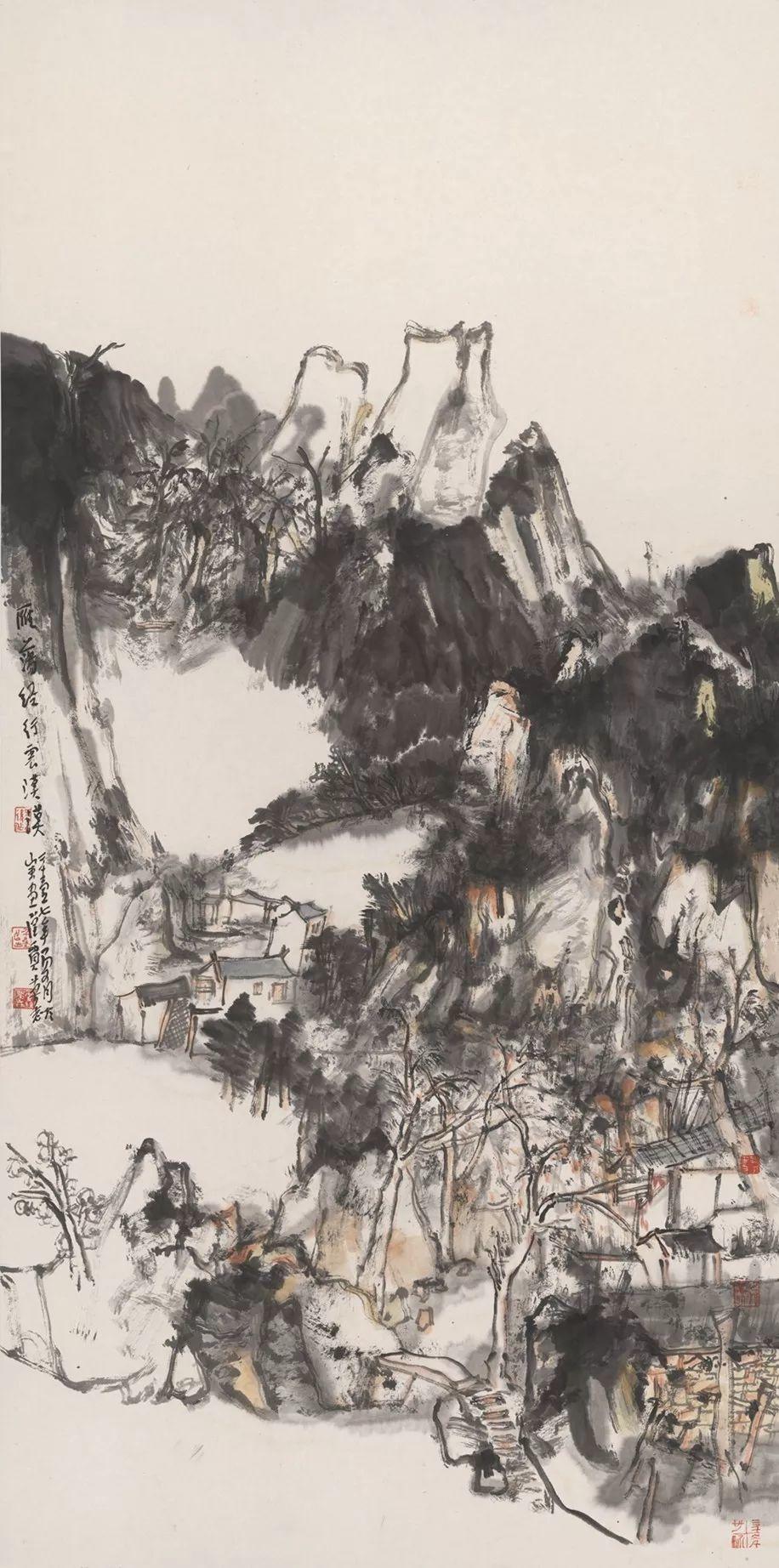 画家贾荣志把握这三个方面创作出气韵生动的山水画并不难