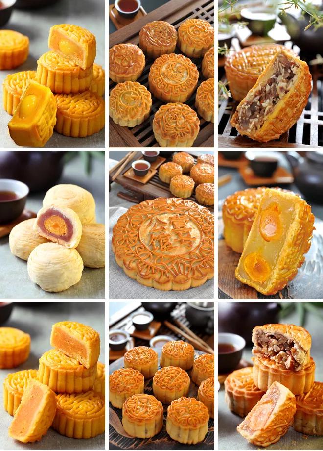 满足顾客不同口味和赠礼的需求十余款月饼品种十余种月饼口味十余种