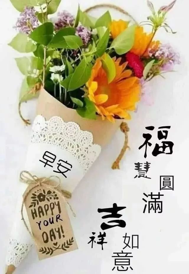 最新早安问候祝福动态表情图片特别漂亮早上好问候