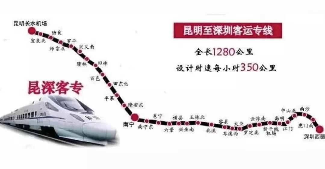 新高铁直达云南广西贵州还串起广东7个城市