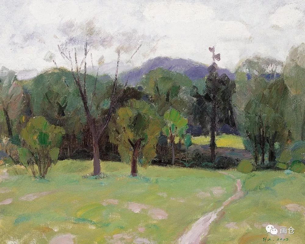 画仓沈行工风景油画作品