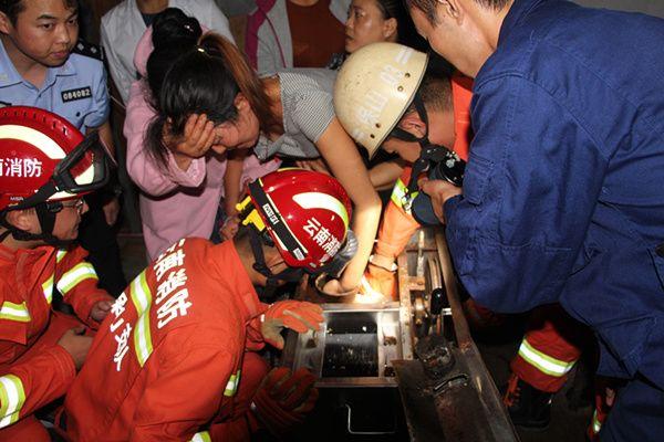 【保山腾冲】紧急处置绞肉机咬手事故