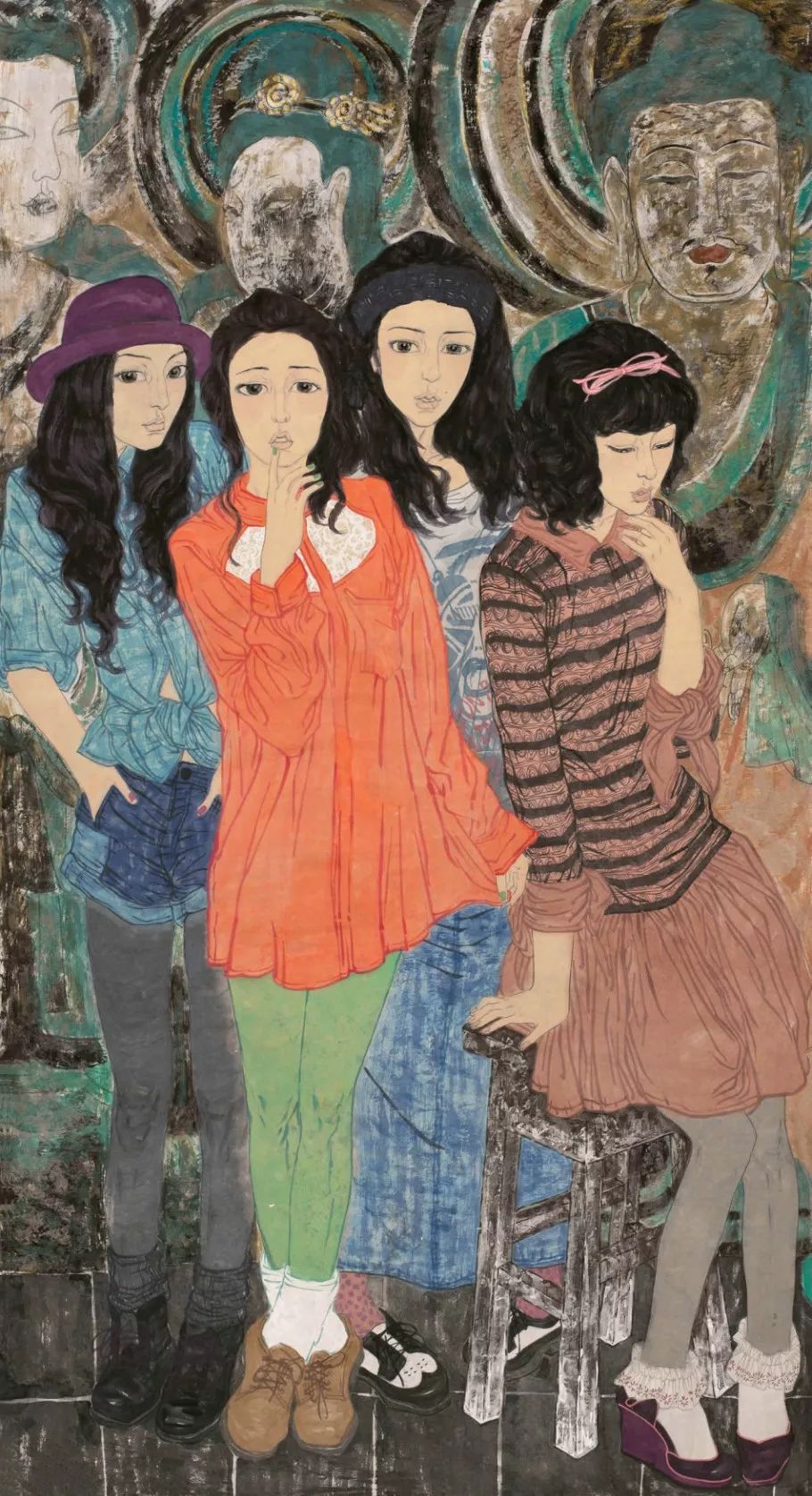 学院派精英许莹彩墨人物画