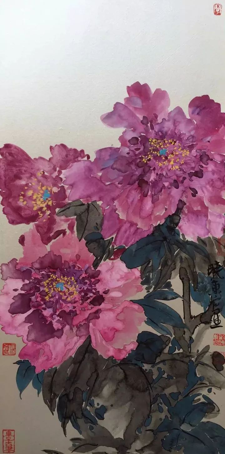 刘晓东没骨花鸟泼彩与雪景技法班招生9月5日开课