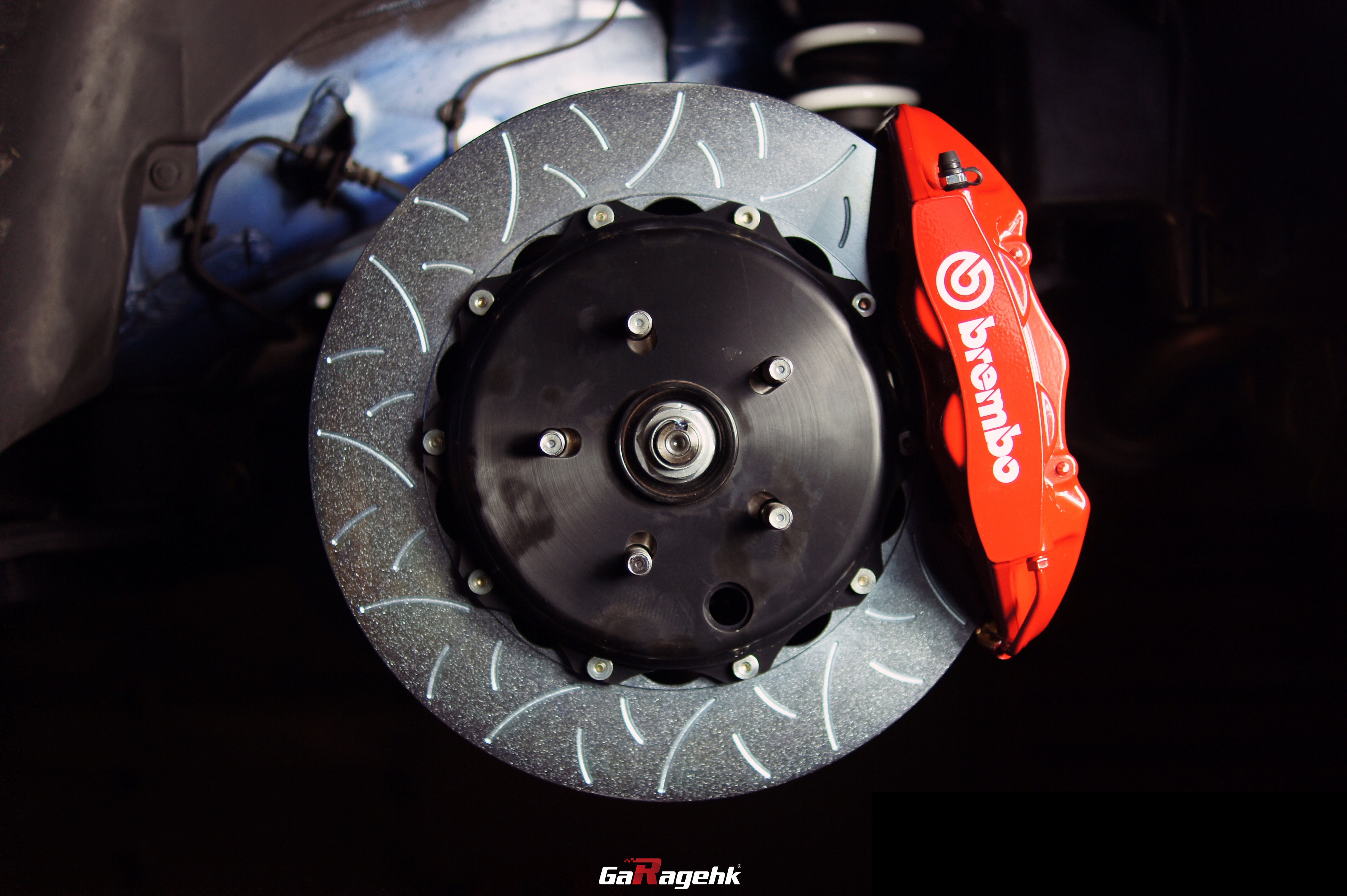 狂野之藍,斯巴魯wrx sti改裝brembo gt剎車套件