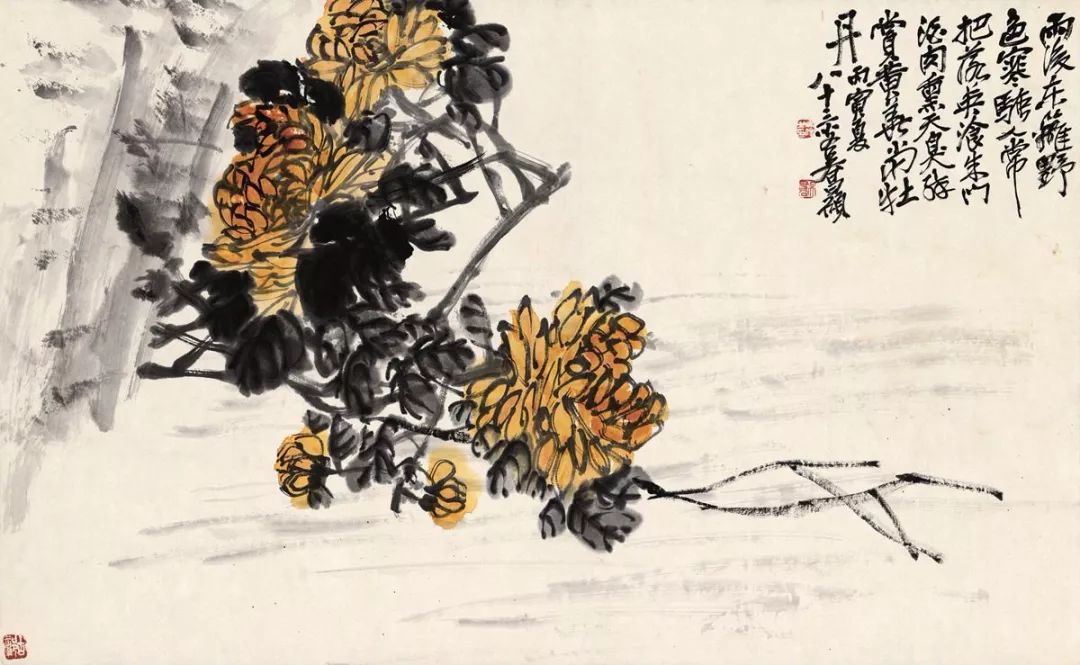 吴昌硕笔下的菊花孤标傲世67