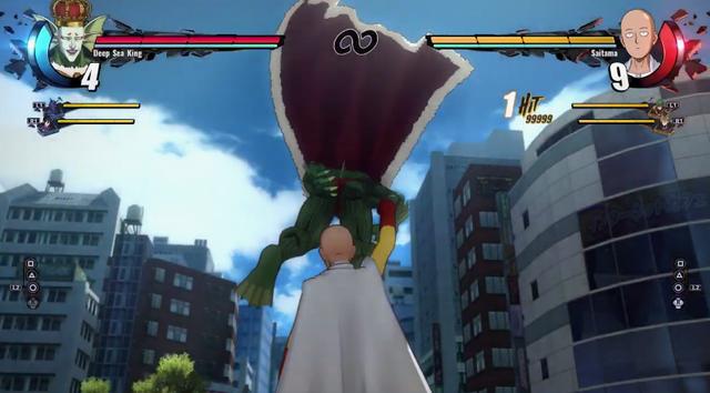 采用团队对战动作玩法,游戏中玩家将操作包括琦玉,杰诺斯,地狱的吹雪