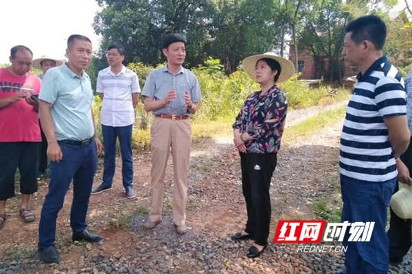 议案督办永州市人大常委会副主任杨海河率队走进东安