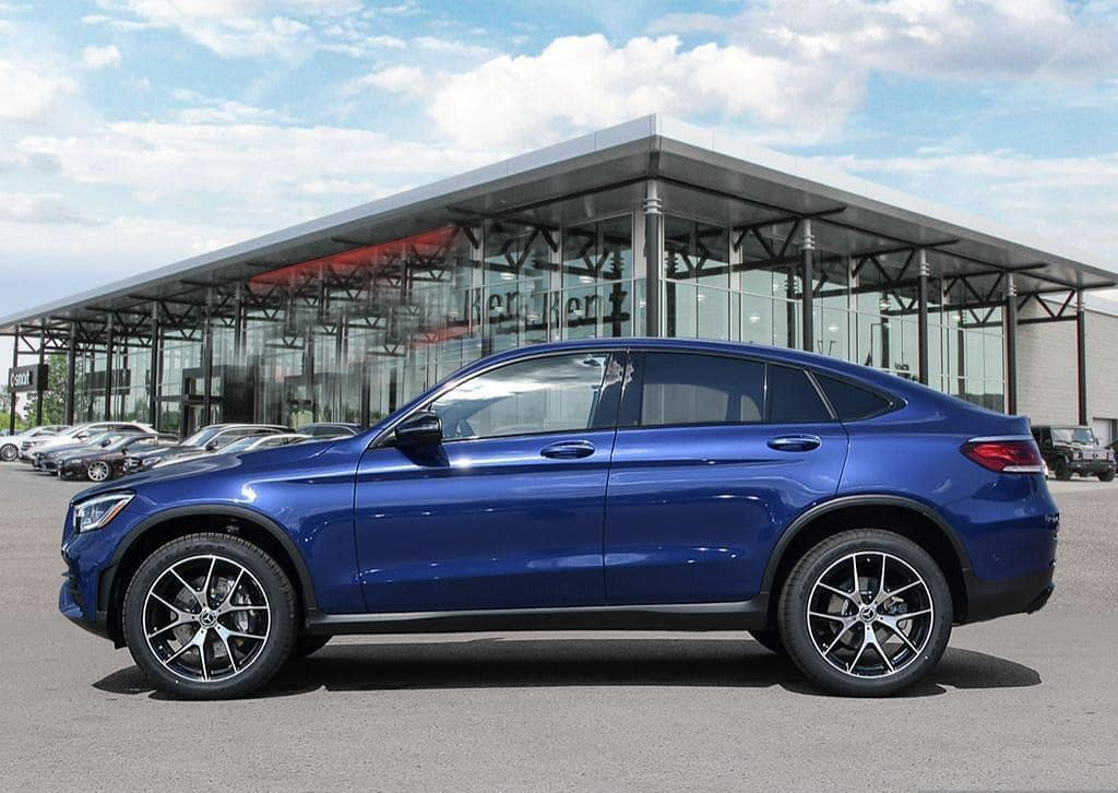 蓝色的运动感 新款奔驰glc coupe海外实车