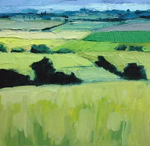 halima刮刀风景油画