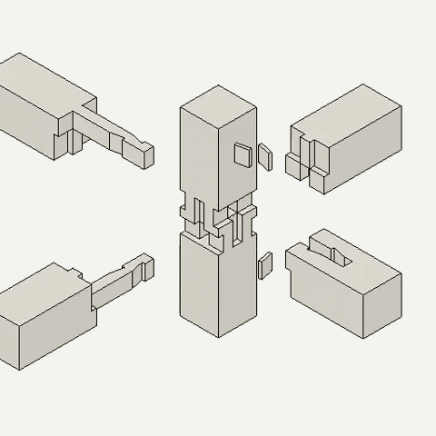榫卯结构全套动画叹为观止