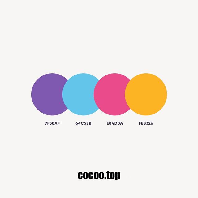 和谐的四色搭配方案积累色彩灵感