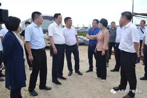 营口市市长许桂清来桥调研大旱河综合整治工作