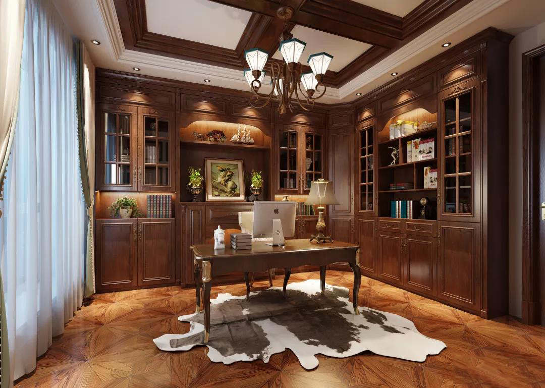 多功能房榻榻米与复古美式风格的经典组合,赋予空间极致的艺术美感,让