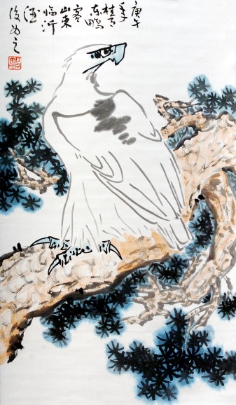 花草笔端舞鸟虫纸上听徐东鹏画展在北海公园开幕