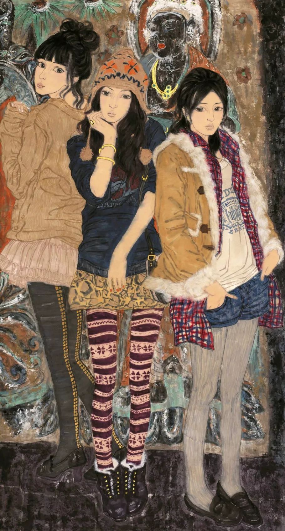 学院派精英许莹彩墨人物画