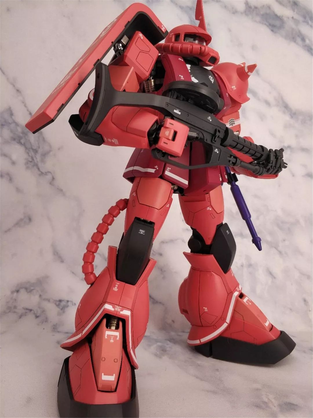 pg夏亚专用扎古ii官图原色涂装