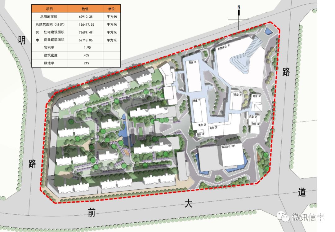 信丰城北综合体规划图出来了