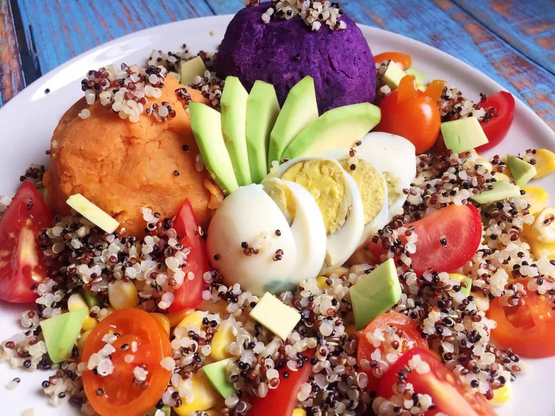 天境藜乡每日食谱双薯藜麦牛油果色拉