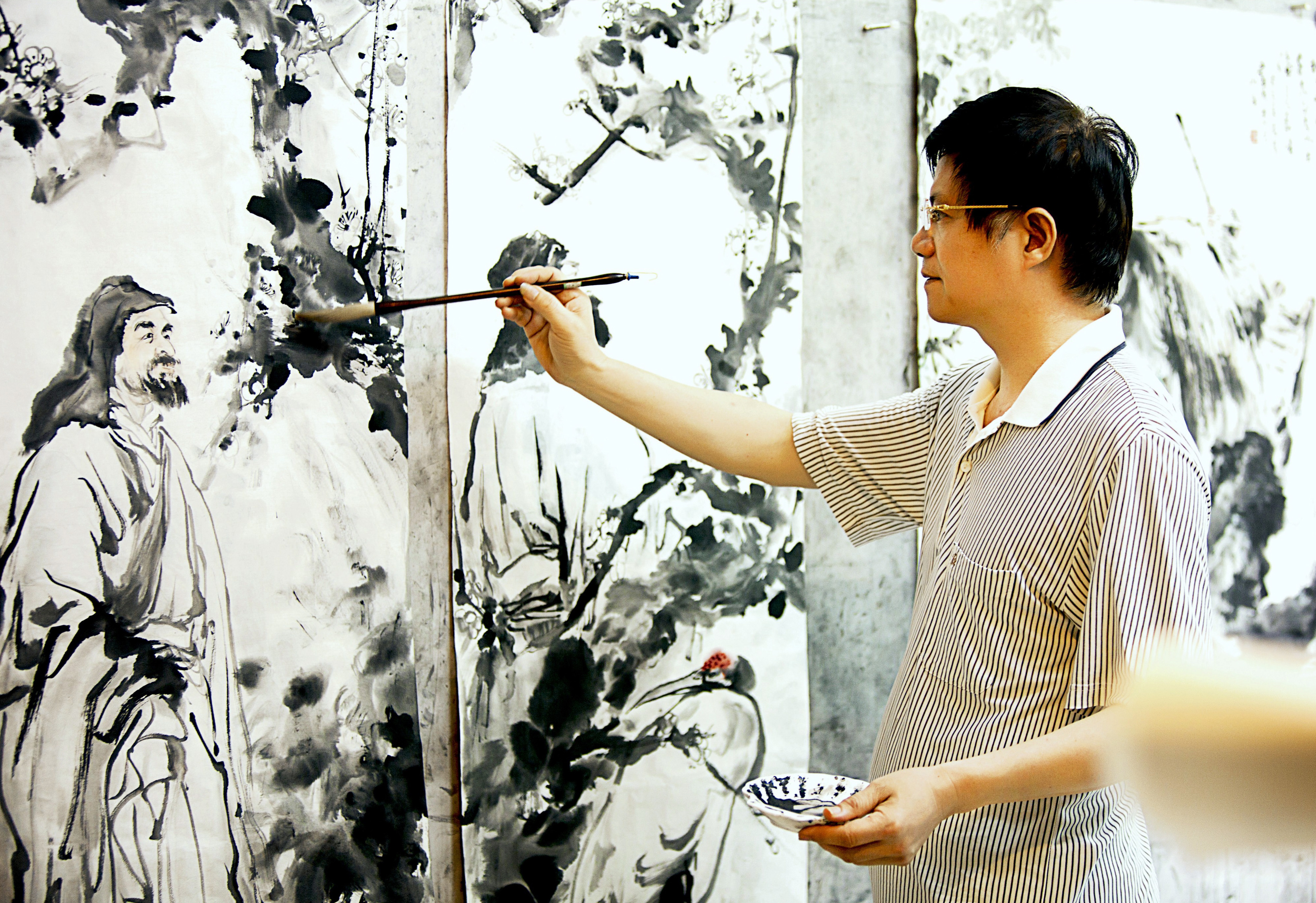 中国当代前100名画家图片