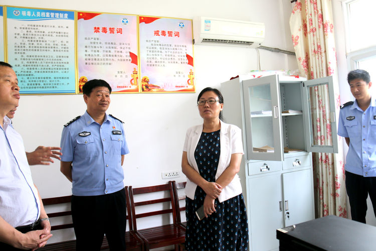 黄冈市委常委蕲春县委书记赵少莲实地调研督办禁毒工作