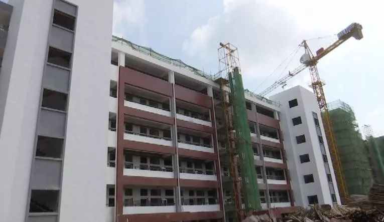荷城二中建设项目加快推进,有望今年9月份部分交付使用
