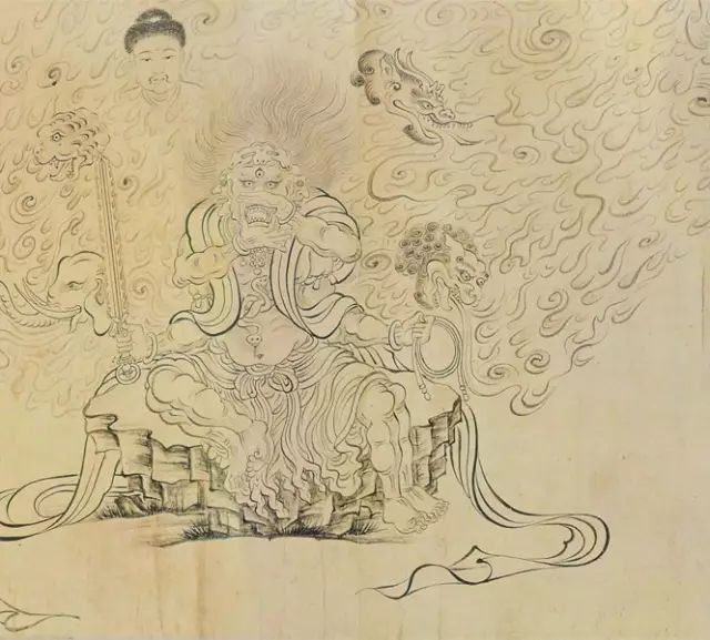 唐吴道子送子天王图长卷高清赏析
