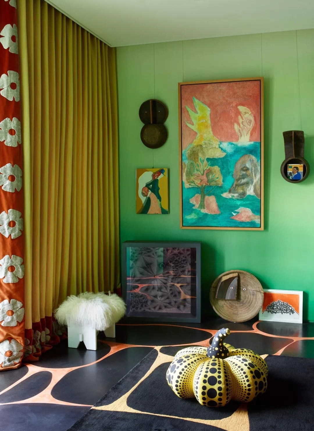 mm艺术涂料超清新的绿色系家居让你清凉一夏