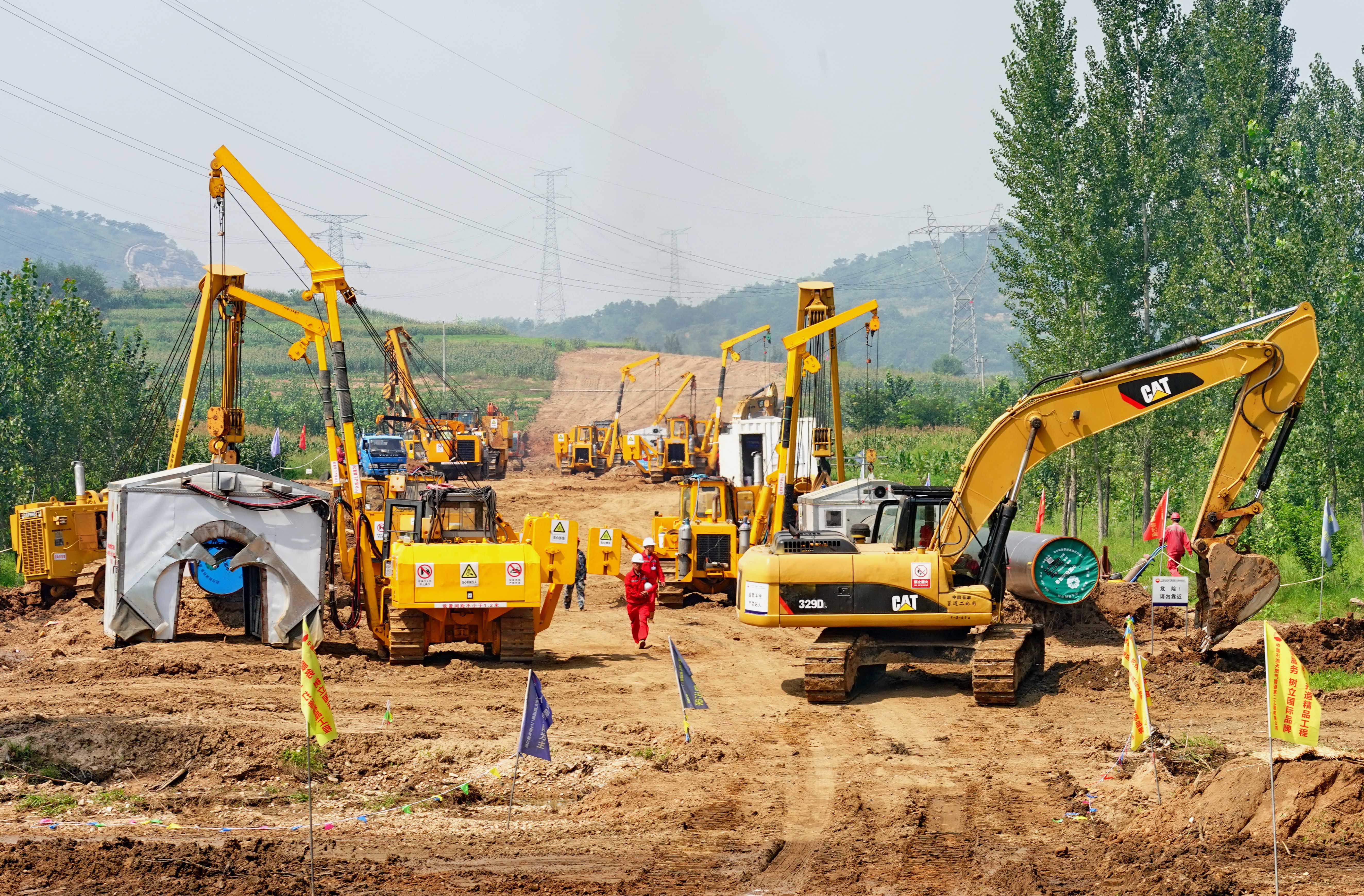 中俄东线天然气管道工程河北秦皇岛段稳步推进