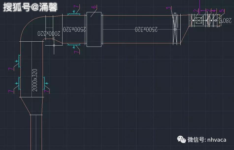 烟道cad图画法图片