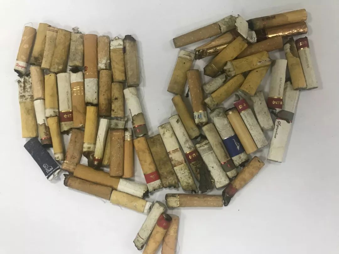 暖心海沧学生劝大人戒烟捡万根烟头拼成肺