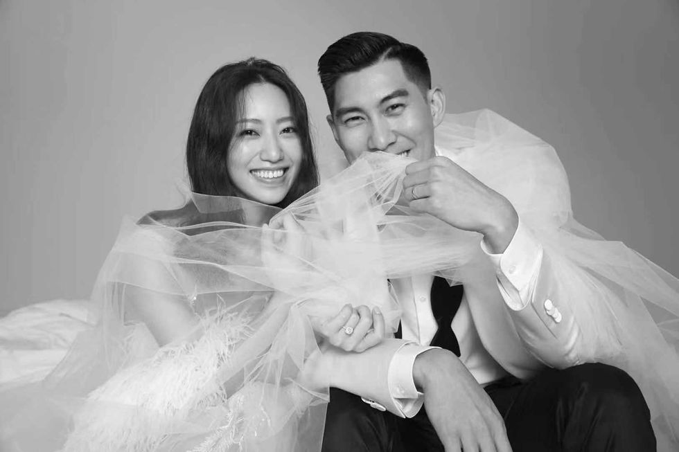 罗雯毛加恩拍婚纱宠物也入镜超可爱情侣拍婚纱自然美照不ng秘诀