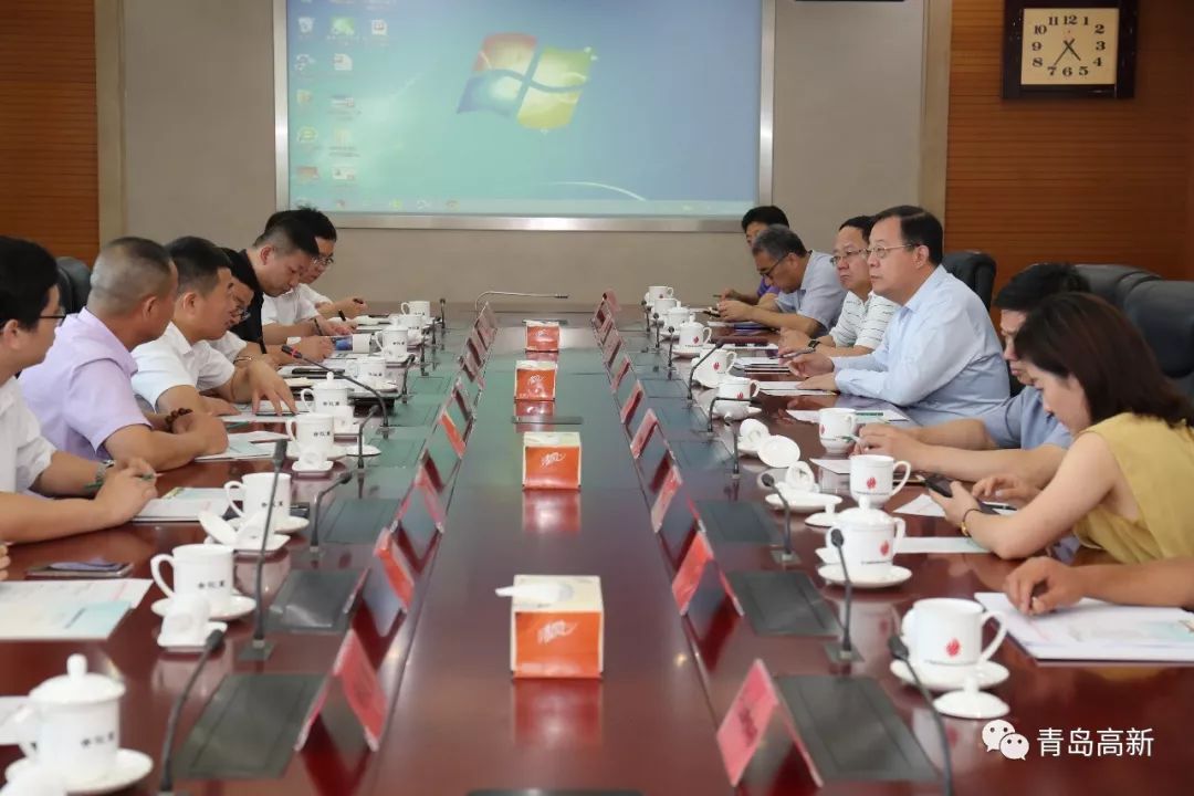 万洋集团总裁吴建明一行考察高新区