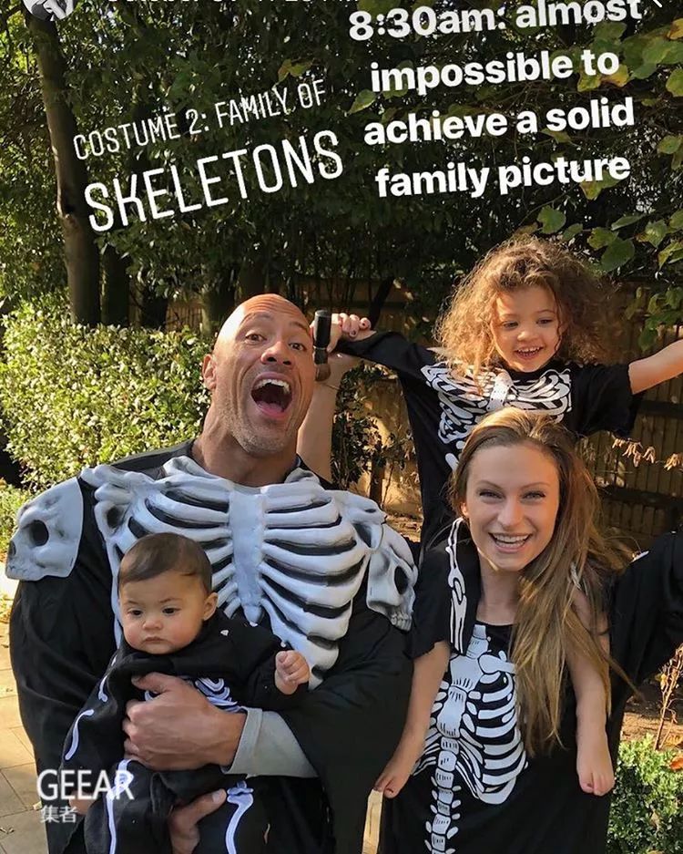 g明星巨石强森跟交往12年的女友laurenhashian结婚了