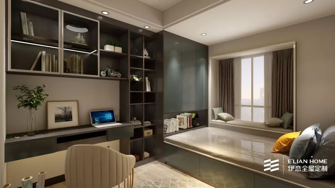 伊案例开放式厨房多功能客厅这122㎡的家简直好看的不像话