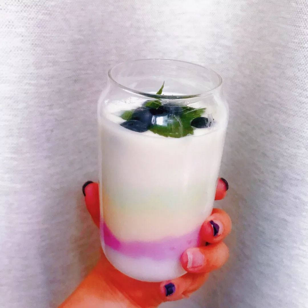 梦幻午后渐变果汁酸奶美炸天夏日果汁饮品diy